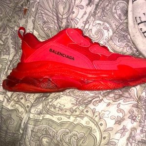 Red balenciaga shoes